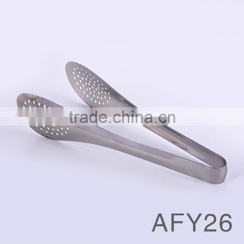 AFY26 Wholesale Kitchen and Barbecue Grill Stainless Steel Food Tong