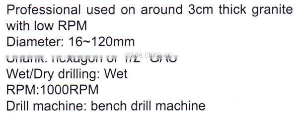 FLB008T Electroplated Diamond Core Drills (itemID:YAAS)-MARY