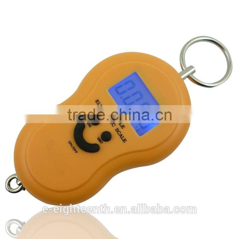 2016 new arrival hot sale 40Kg/10g Portable LCD Display Electronic Hook Scales