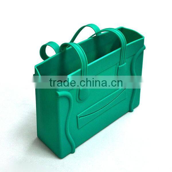 rectangular smile face big tote bag