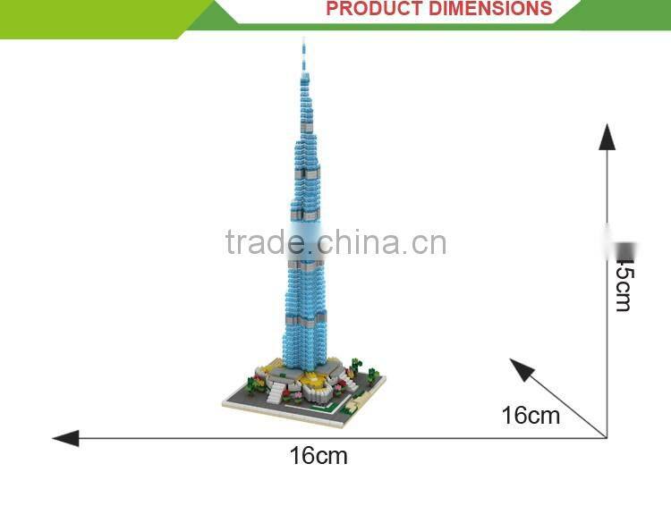 Top selling model blocks toy famous building miniature