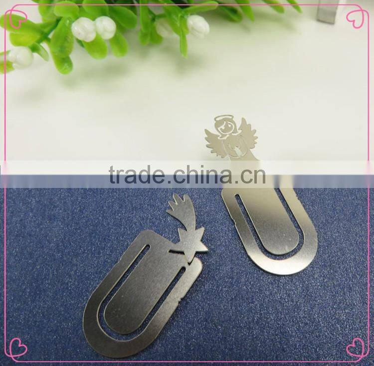 China manufacturer logo engraving color printed custom metal bookmark