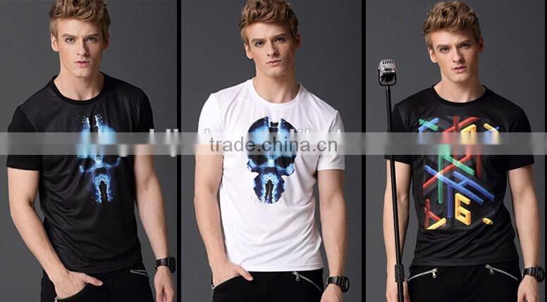 Factory OEM fashion style tee O neck printing men t-shirt