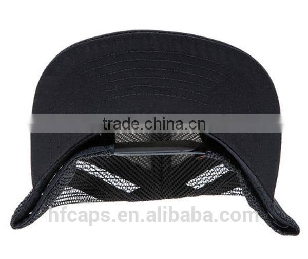 Stylish 5 Panel Black Neon Snapback Trucker Hats