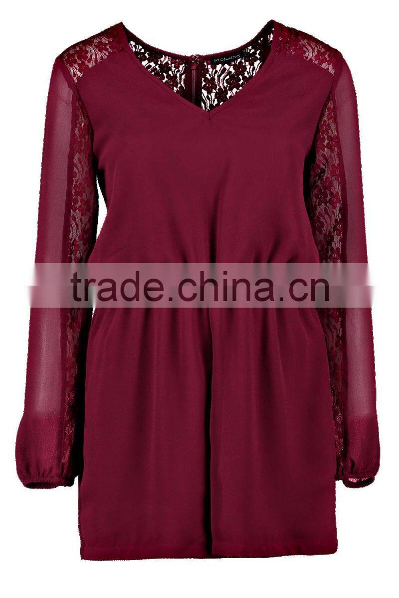 2016 customized chiffon and lace evening dress patterns romper women for women