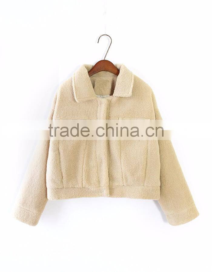 New product plain blank thick warm women's winter coat