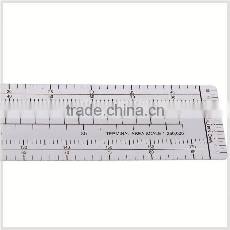 Kearing brand manufacture high quality transplant flexible fixed plotter, plastic aviation ruler for pilot training # CP-1