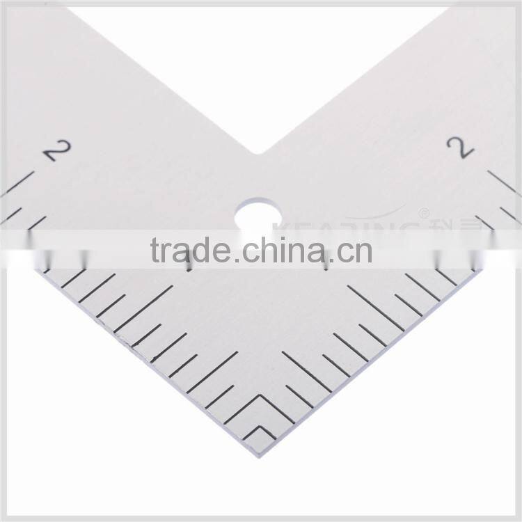 Good quality Garment sewing L square ruler aluminum inch#5124A