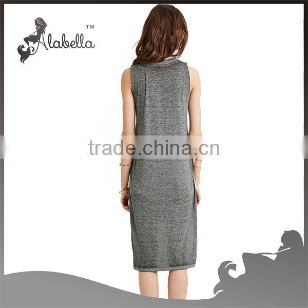 Casual dress t-shirt dress for women wholsale fitness clothing