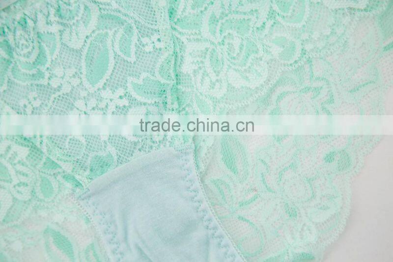 Custom High Quality 100% Silk Sexy Fancy Woman Underwear