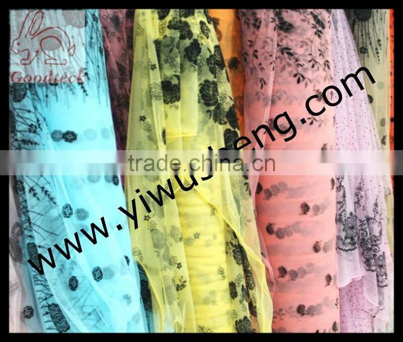 Beautiful swallowtail butterfly printing tutu tulle, 100% nylon tutu tulle, wedding decoration