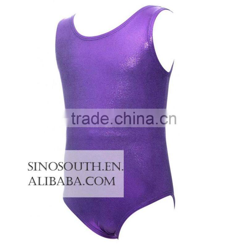 2017 Wholesale Kids Girl's Dance girls Shiny leotard girls gymnastics