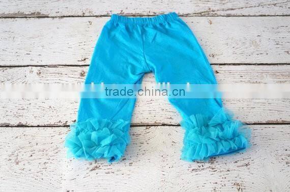 Casual Children Clothing Baby Leggings Wholesale Kids Cotton Pants Baby Ruffles Icing Legging