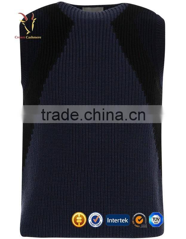 Winter Knitting Loose Sleeveless Vest Men Vest Knitting Pattern