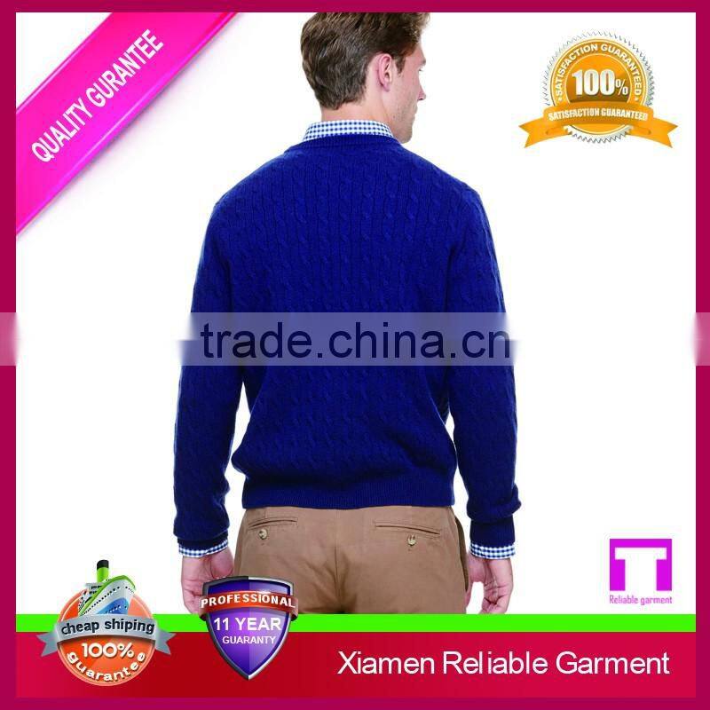 2016 luxury high quality fancy sweater/soft cashmere men's sweater with a texture