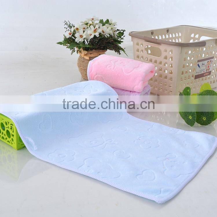 Quality custom design emboss logo hotel towel