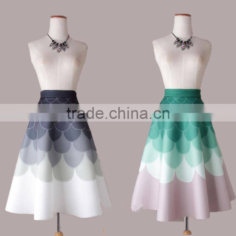 Z&M latest fashion skirts high waisted long skirt mermaid skirt