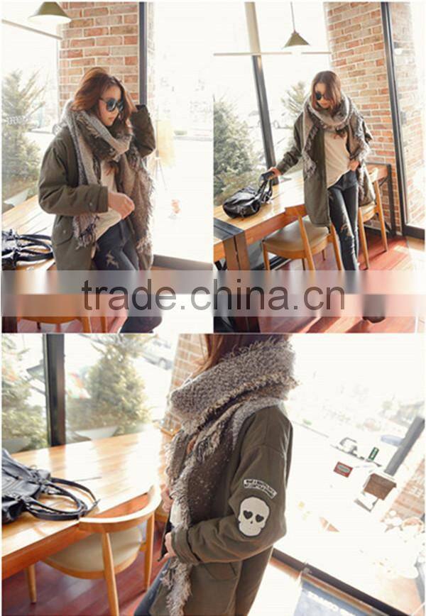 1pc New design fashion winter warmth spandex elegant shawl scarf designs for stitching