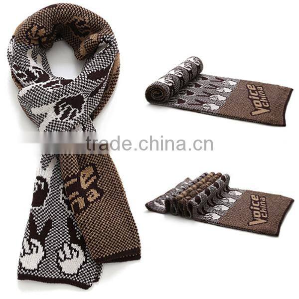 1 pc hot sale factory price length 180 cm and width 30 cm warm winter men kintted scarves