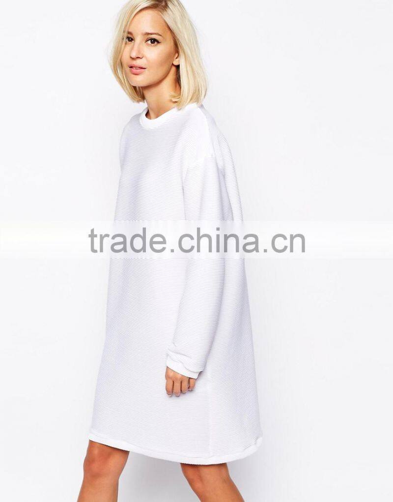The Laden Showroom X Renee London Textured Rib Sweatshirt Dress