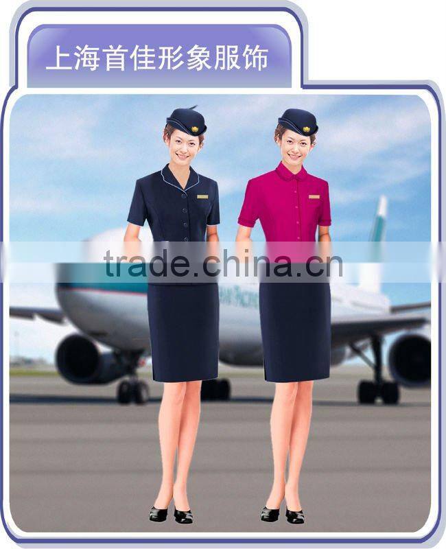 fashionable airline stewardess dress pilot uniform