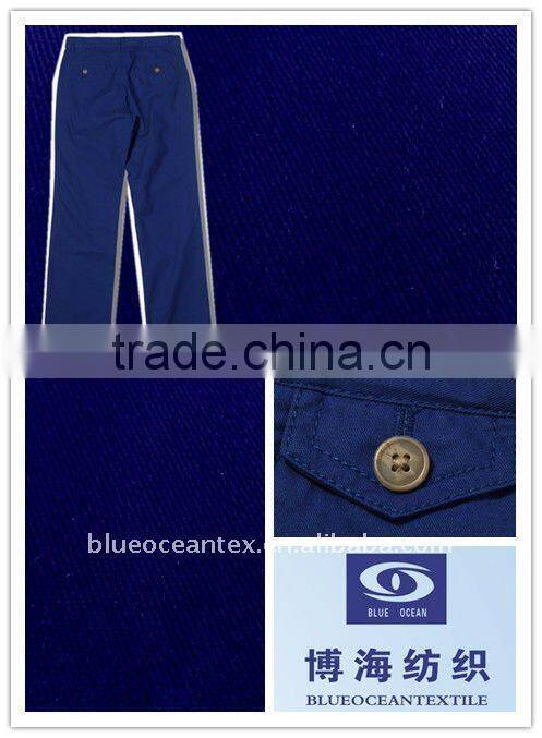 98%cotton/2%spandex stretch twill 16X12+70D/120X40 SOLID DYED 57/8" INCH