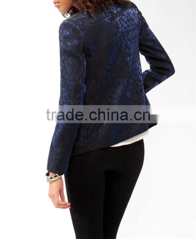 Jacquard Abstract Pattern Blazer