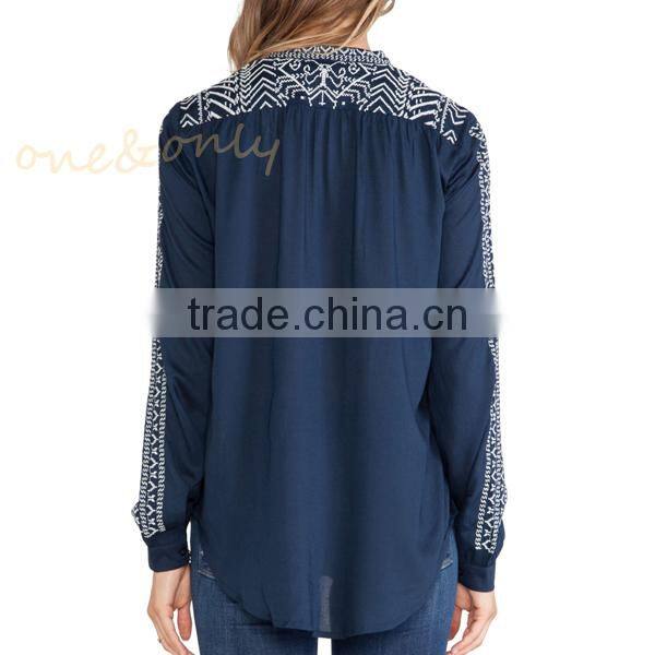 Embroidery pattern latest ladies kurta design