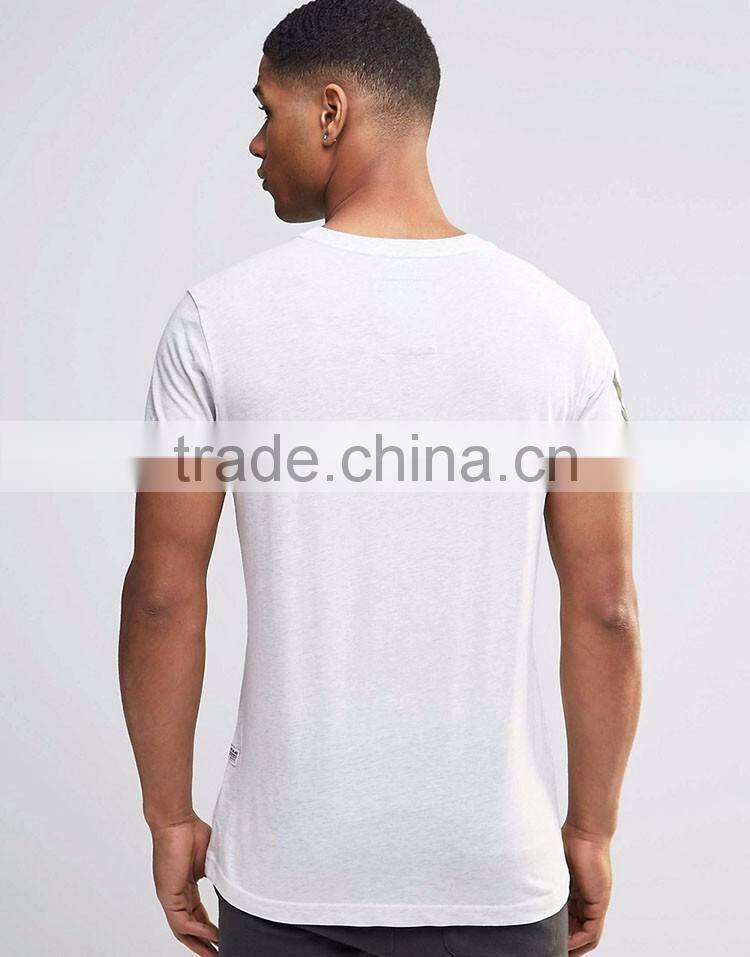 2017 Guangzhou Wholesaler Printed 180g 95% Cotton 5% Polyester Summer Short Sleeve T Shirt Stores