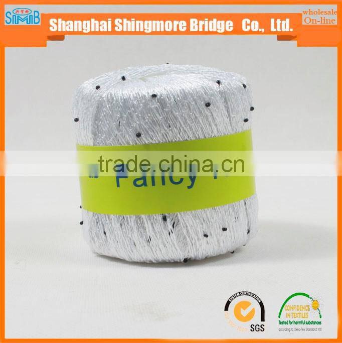 Polyester yarn supplier hot cheap wholesale OEKO-Tex Standard quality 100 polyester beads yarn for knitting