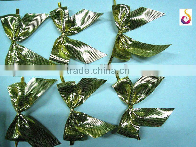 sliver gift ribbon bow