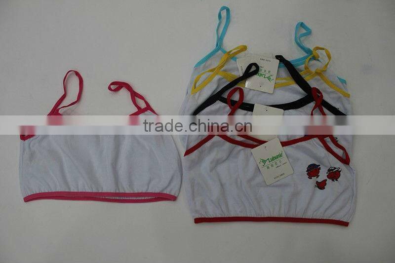 Pure cotton mid-section vest with lovely chicken logo