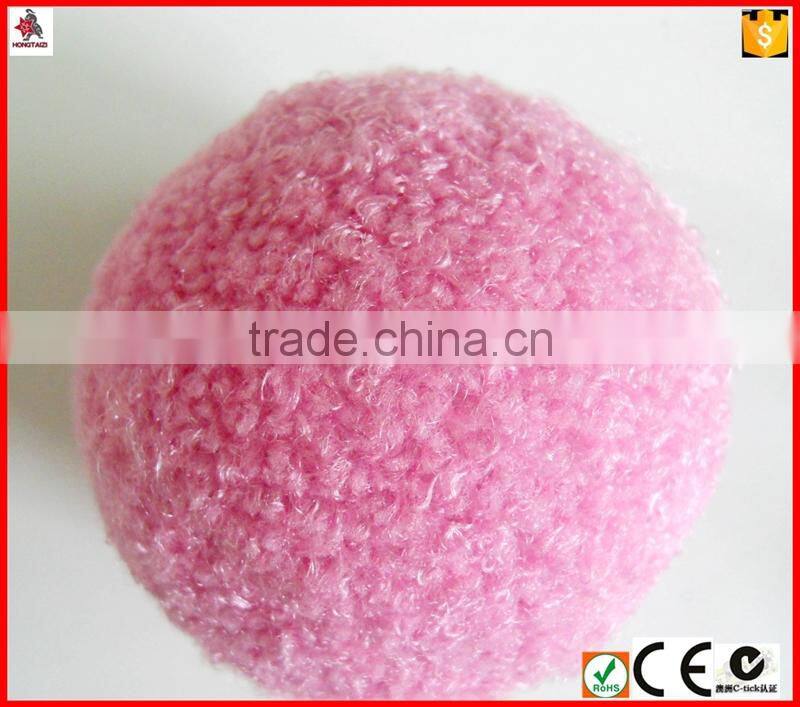colorful soft plush play ball with Enviormetal matetial for kids