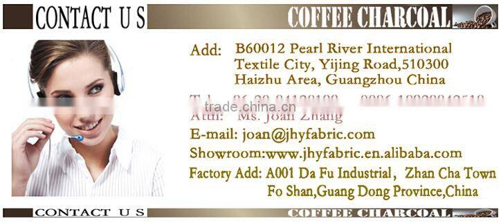 Natural viscose fiber with Coffee charcoal spandex fabric