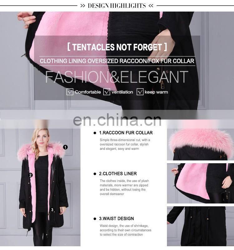 Fashion design mr and mrs fox fur jacket with fur inside