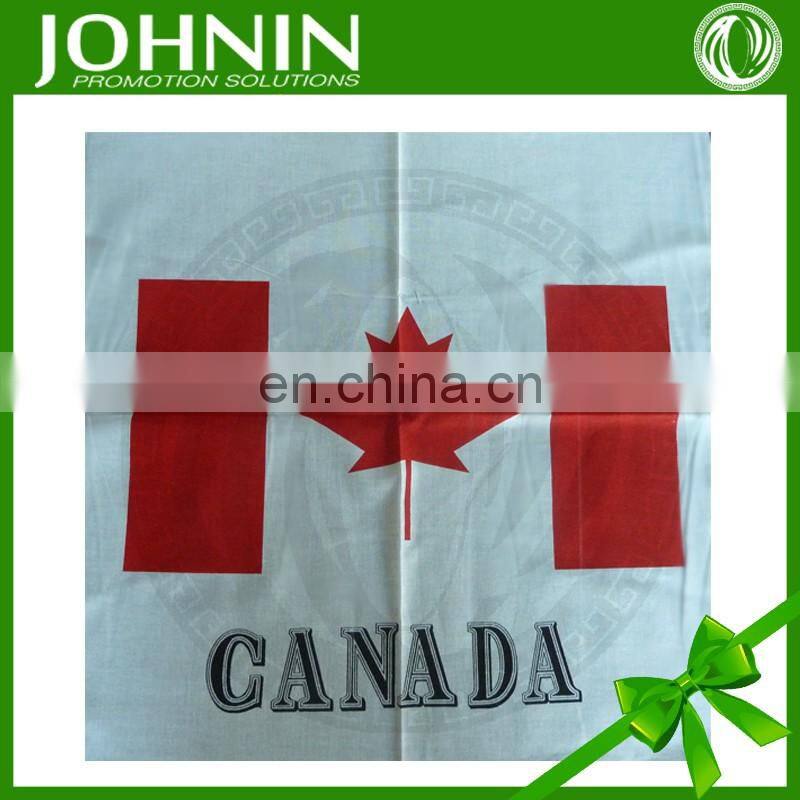 new promotional products polyester custom made canada flag bandana