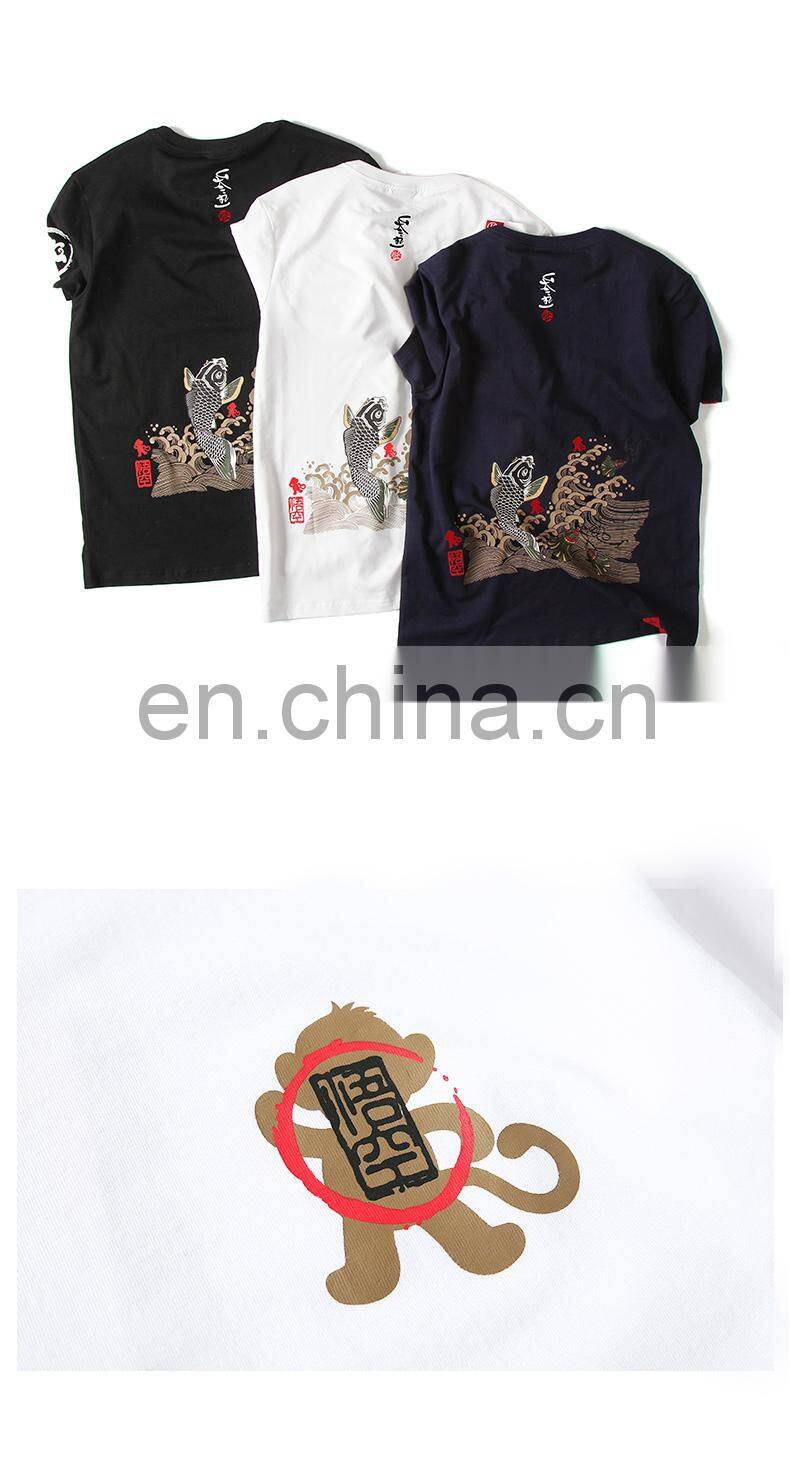 Latest Stretchy 95% Cotton, 5% Elastane Custom T Shirts Printing Crewneck Cotton Mens T-Shirt With Unique Patterns