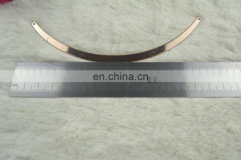 2015 half moon shape metal accessories decoration/garment accessories