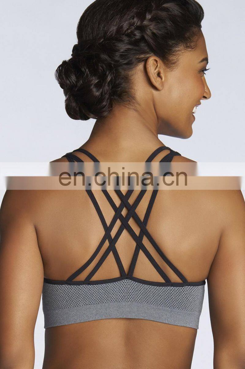 Women's High Impact Seamless Racerback Yoga Bra Fitness Bra#YB0001