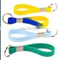 tyre silicone keychains with metal clip