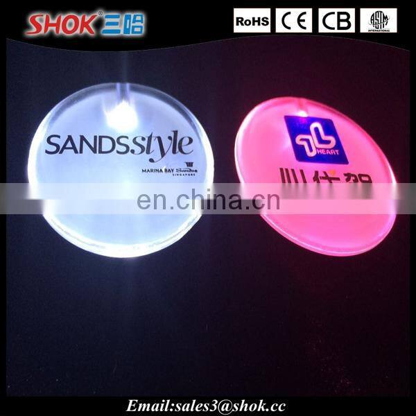 Christmas Gift Flashing Custom Button LED Badge,beautiful led badge