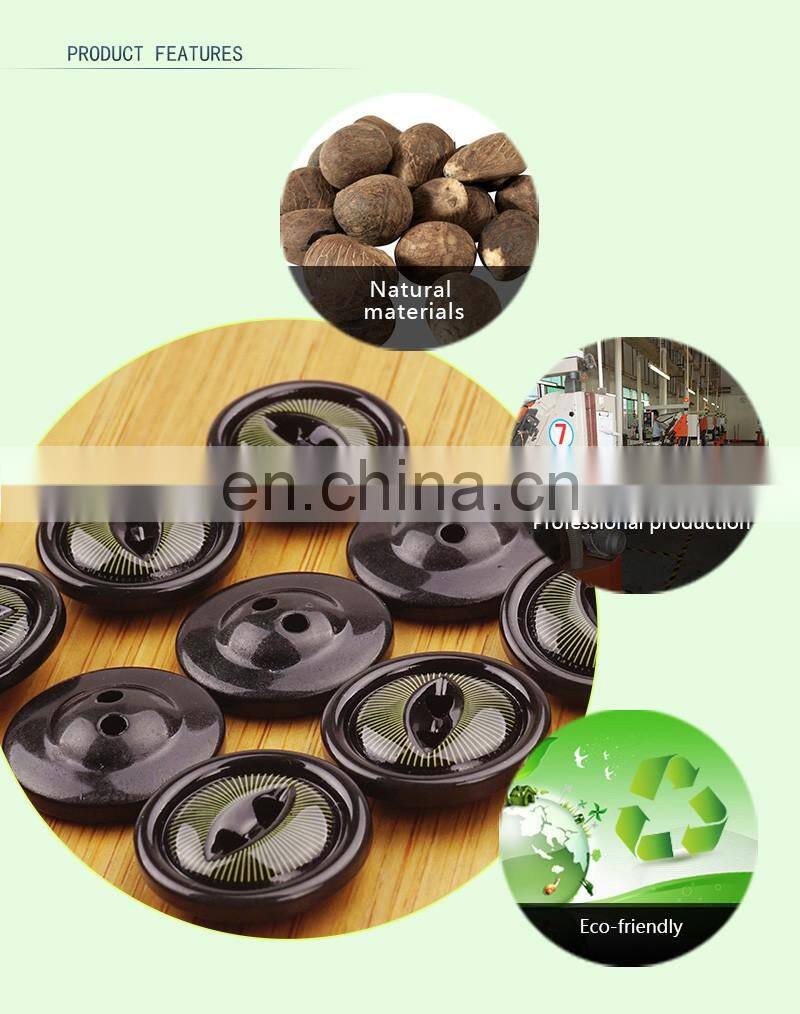 2 holes fish eye custom made natural tagua corozo lady suit buttons