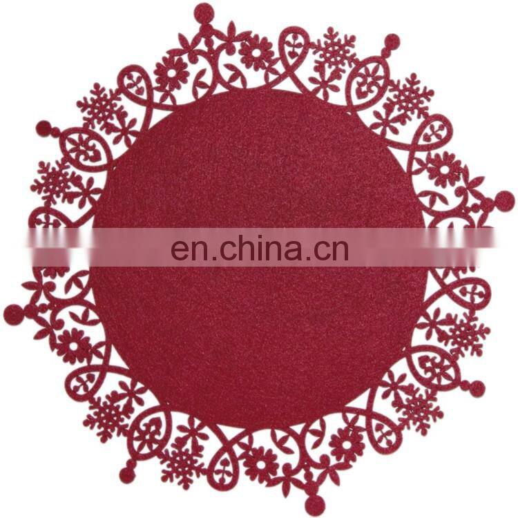 Eco-friendly new handmade Non-slip table pad place mat felt mat