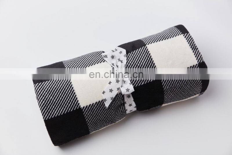 Wholesale 2019 New Design Japan Plaid Scarf Winter Sherpa Shawl