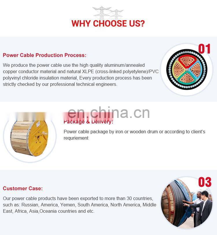 Huadong cable 0.6/1kv single core 150mm2 XLPE insulated PVC sheath power cable