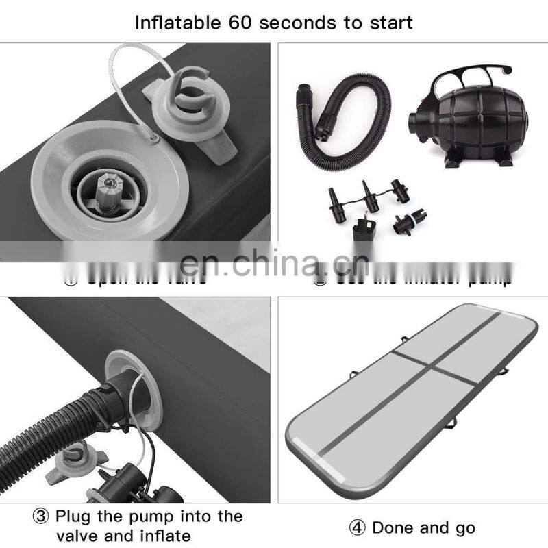 Durable 3m Black DWF Inflatable Gymnastics Tumbling Airtrack Training Set HOT Inflatable Air Track Australia 2019