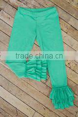 2014 New design Lace ruffle pants Girls Jeans Ruffle childrens boutique clothing