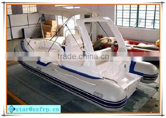 Fiberglass small speed fishing boats