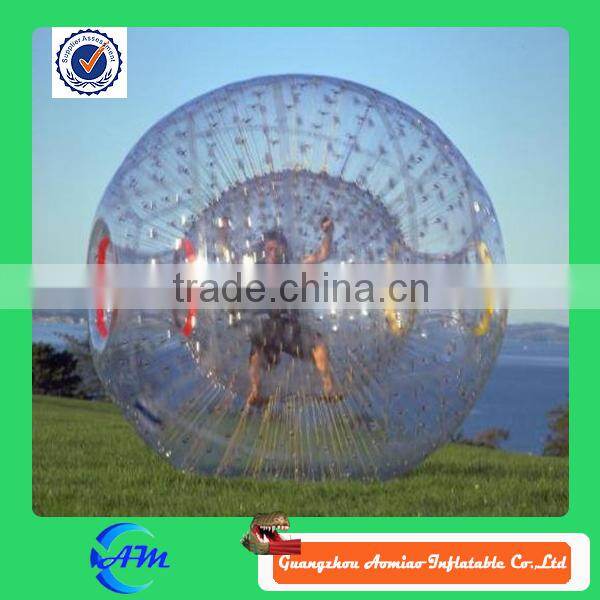 1.0mm PVC transparent inflatable hop balls , zorb ball for people,inflatable body zorb ball