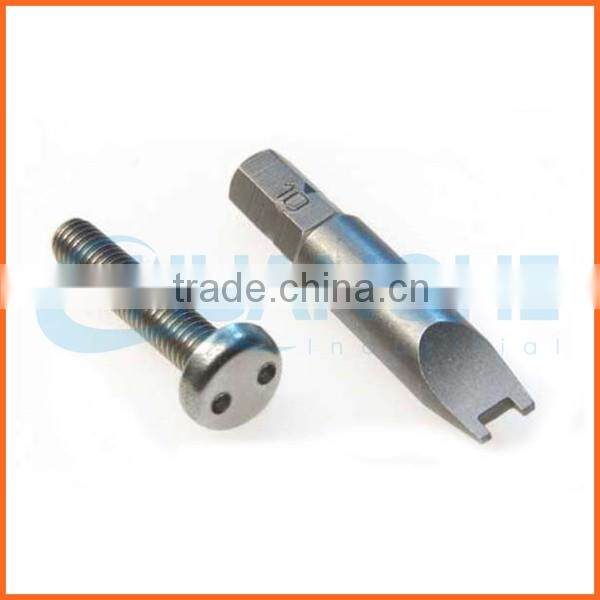 China supplier carbon steel anti-theft screw
